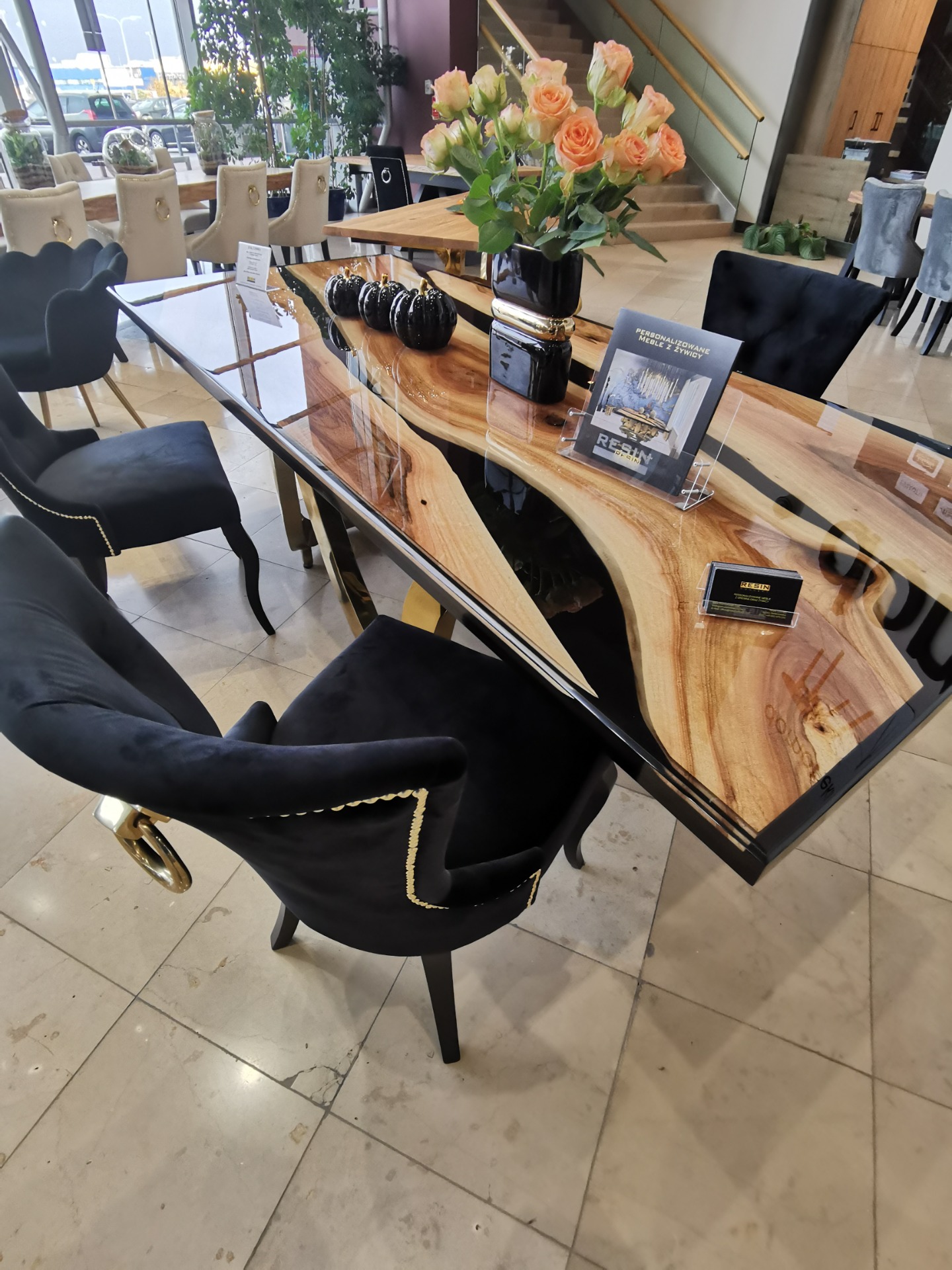 Stylish Epoxy Resin Dining and Coffee Tables